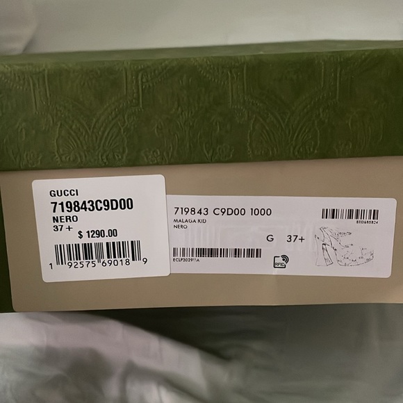 NWT GUCCI GG embellished platform heel size 7.5 - Picture 6 of 6